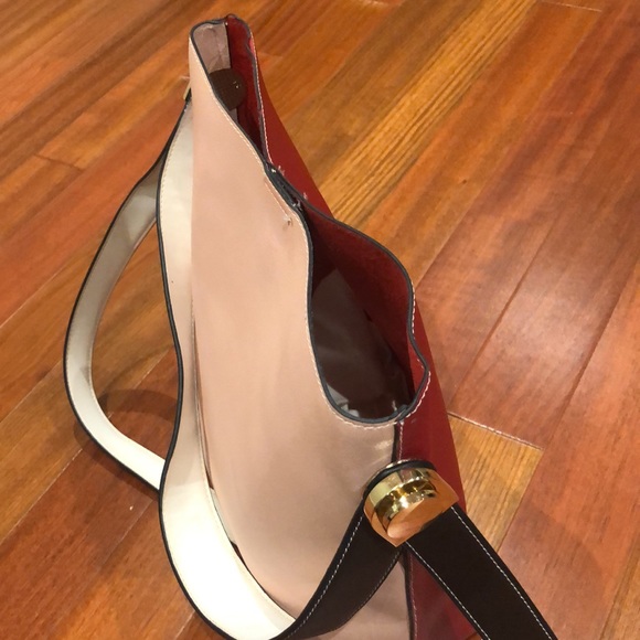 Leather crossbody purse pink/red - Picture 2 of 10